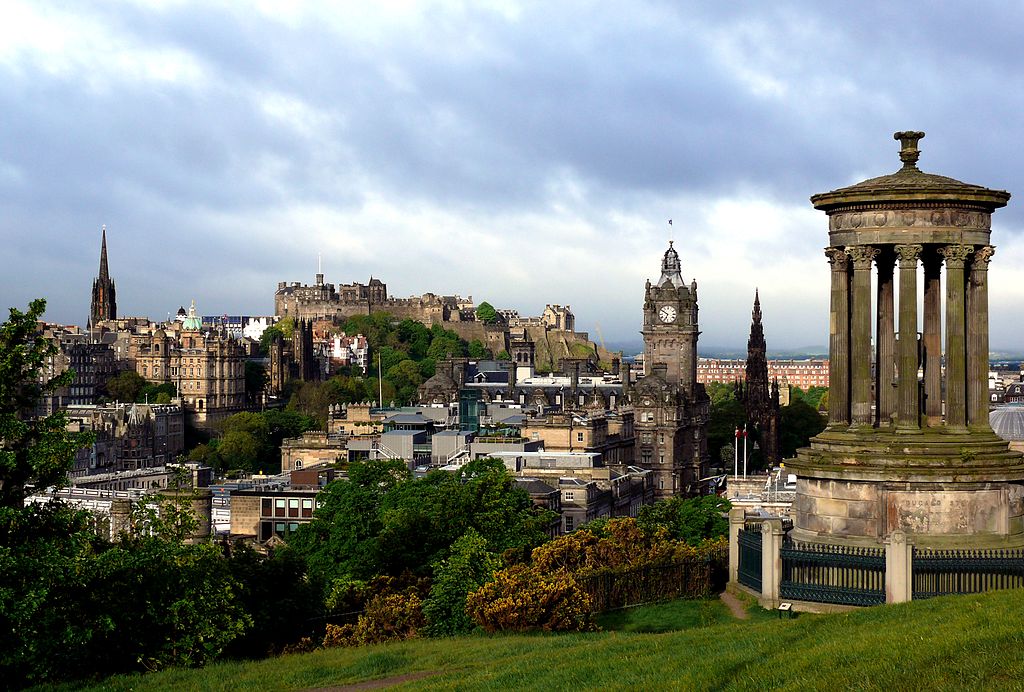 The view of Edinburgh from Calton Hill